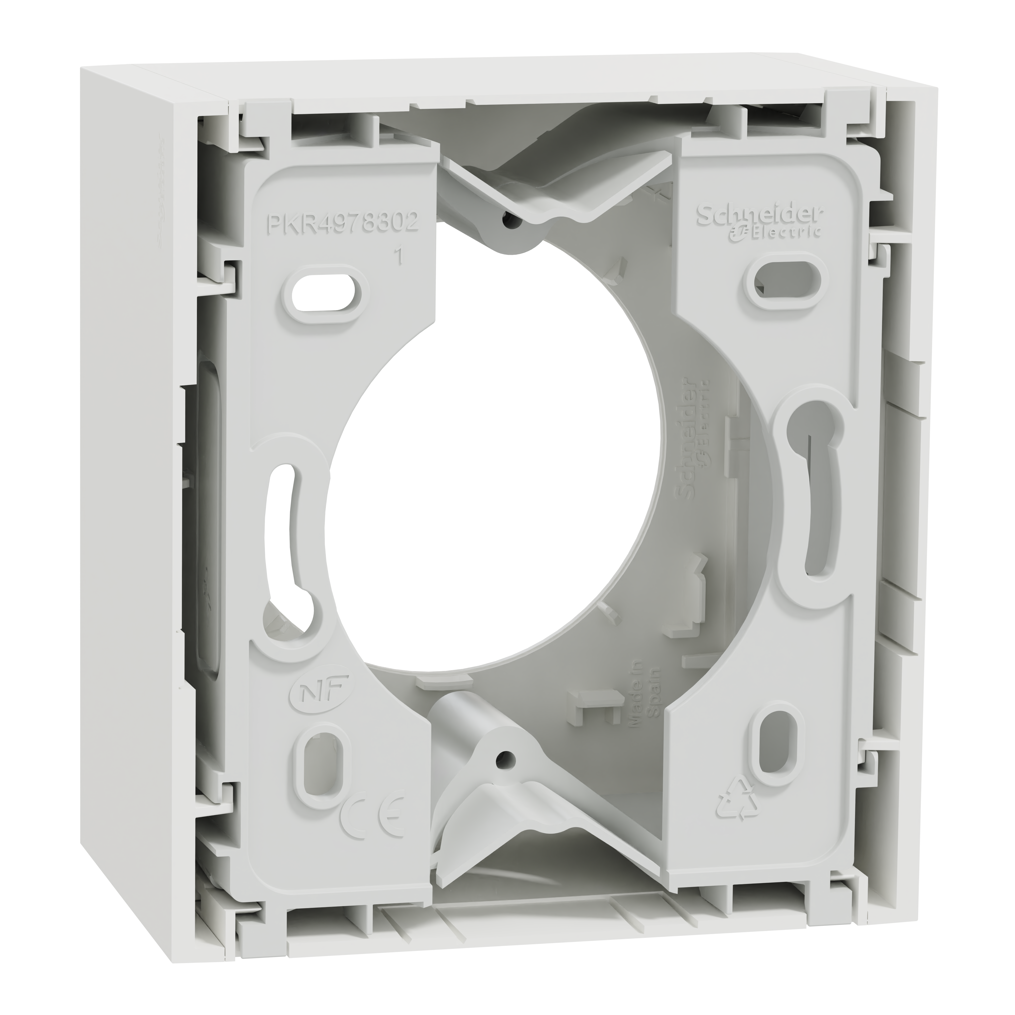 Cadre de finition en saillie 1 poste blanche ODACE- SCHNEIDER ELECTRIC - 4