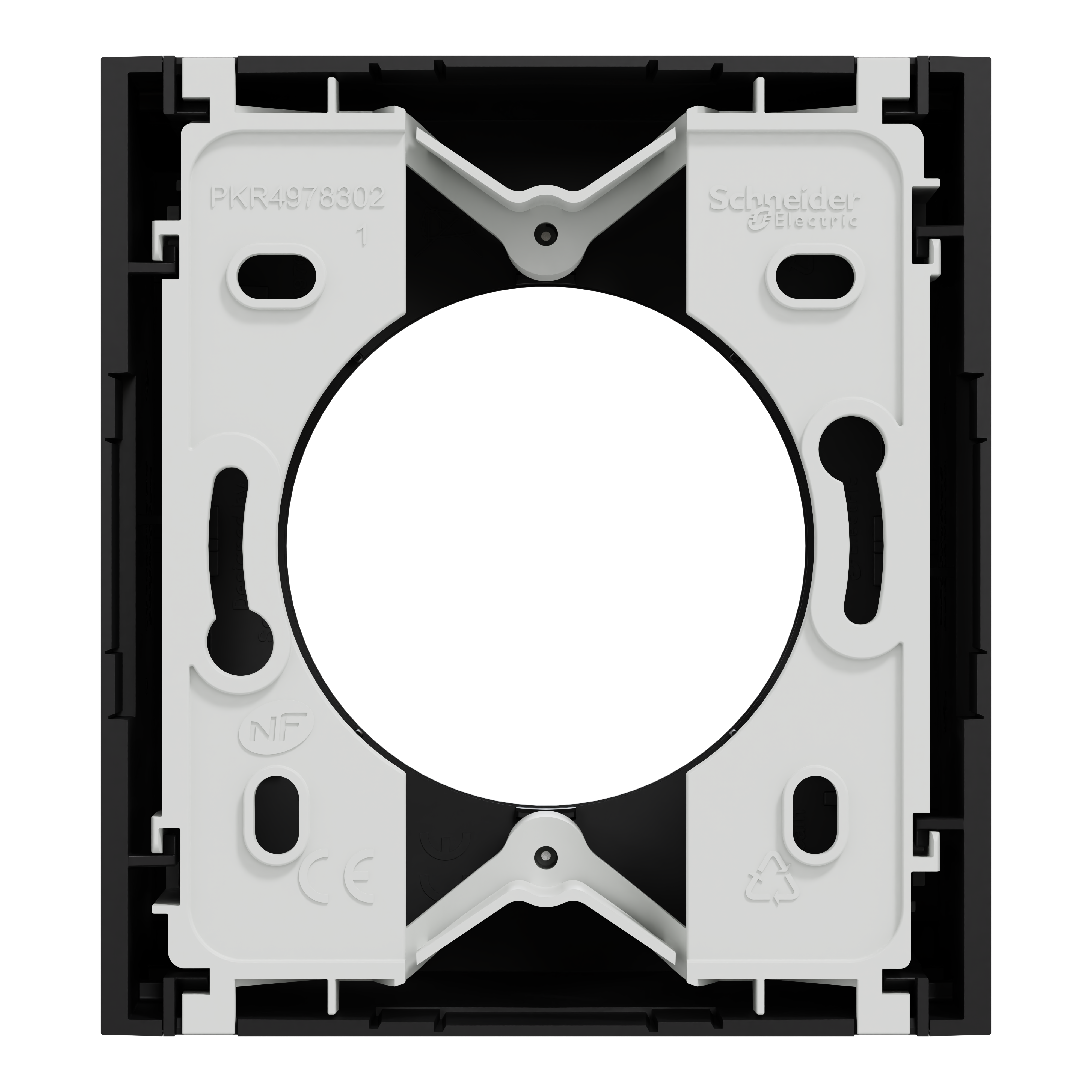 Cadre de finition en saillie 1 poste noire ODACE - SCHNEIDER ELECTRIC - 6