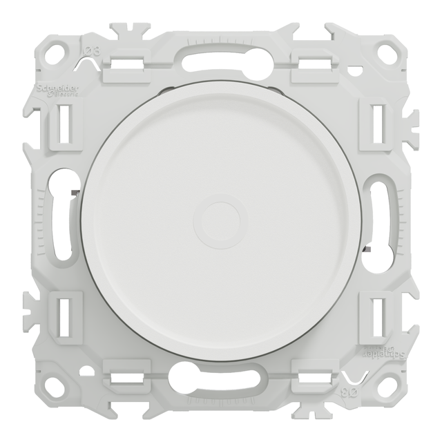 Variateur de lumière rotatif Odace, SCHNEIDER ELECTRIC, blanc