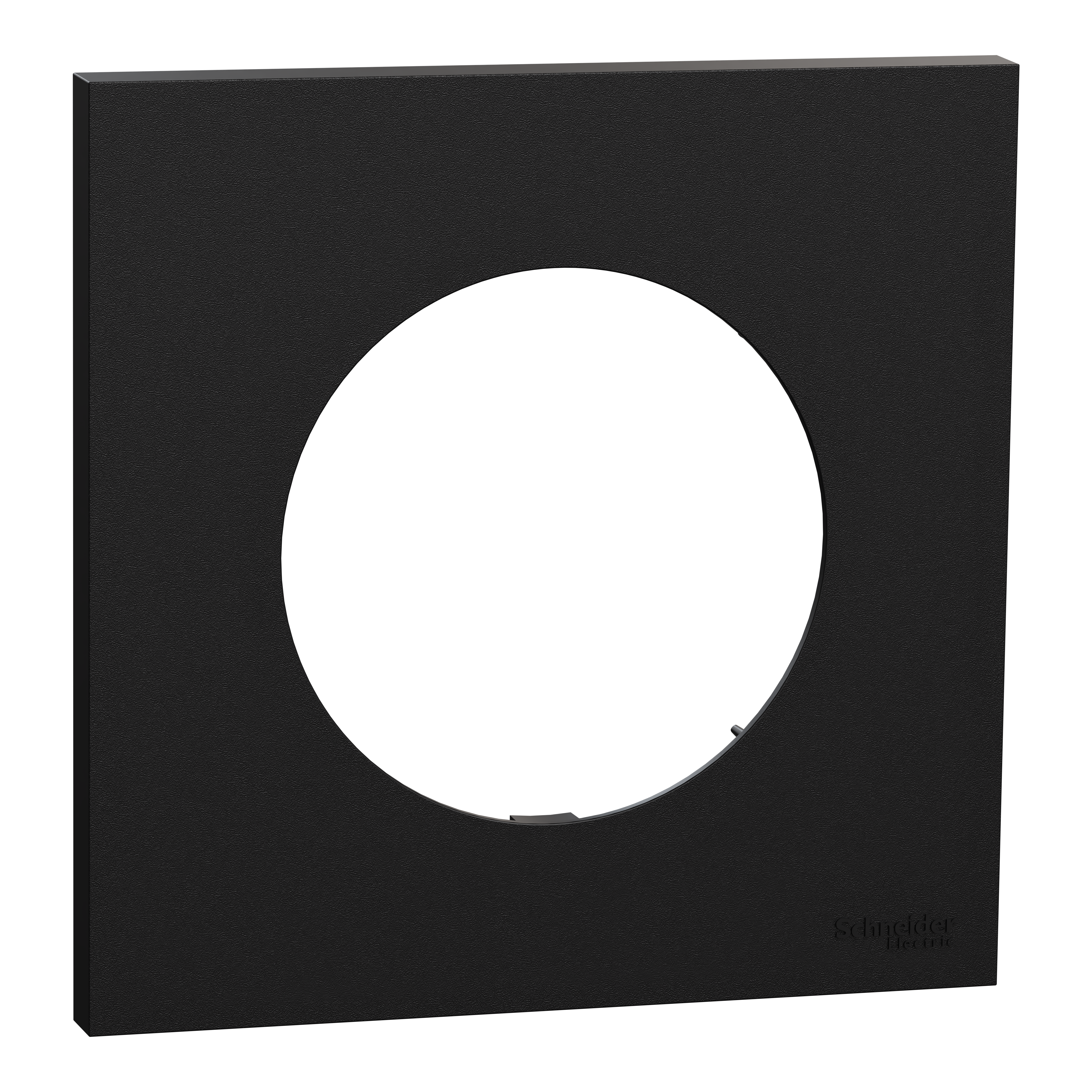 Plaque simple Odace, SCHNEIDER ELECTRIC, noir onyx - 2