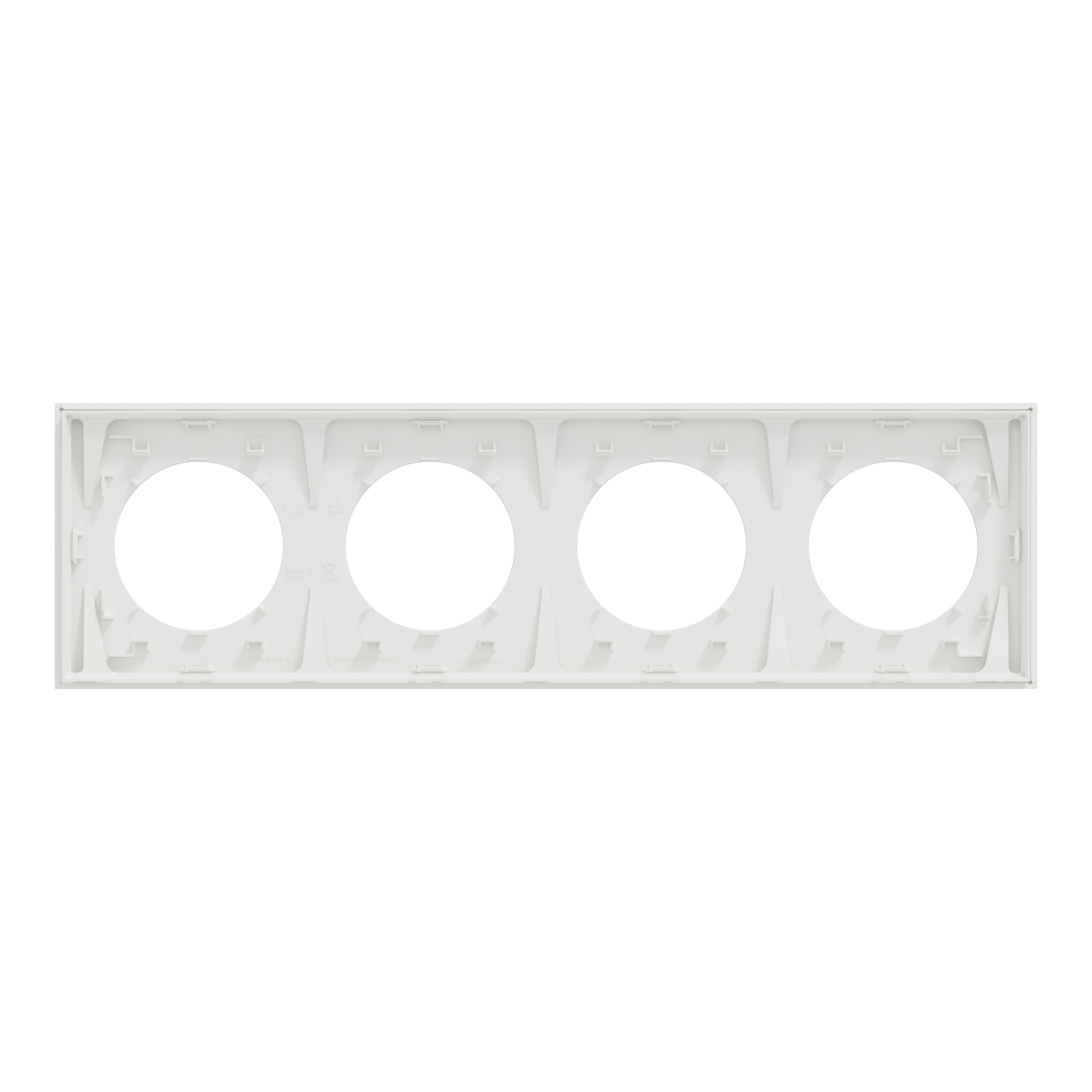 Plaque quadruple Odace, SCHNEIDER ELECTRIC, blanc craie - 7
