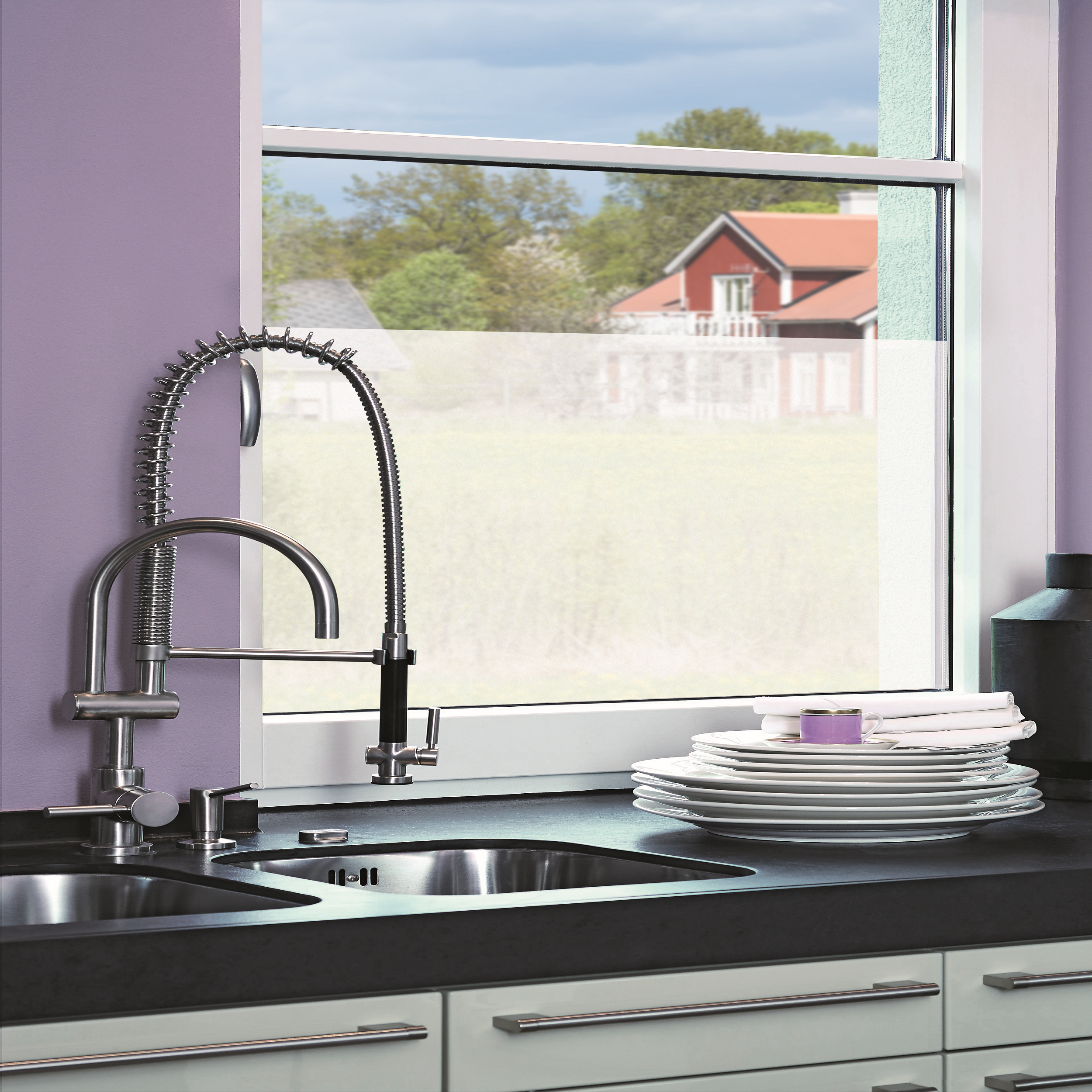 Folia statyczna Opal półmatowa 67.5 x 200 cm - 2