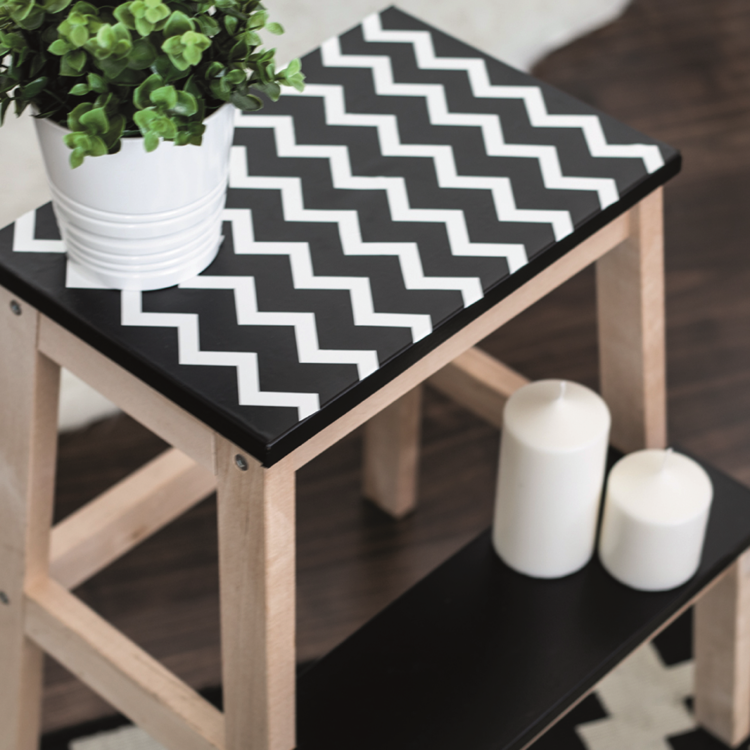 Okleina jednokolorowa czarna 90 x 210 cm matowa - 4