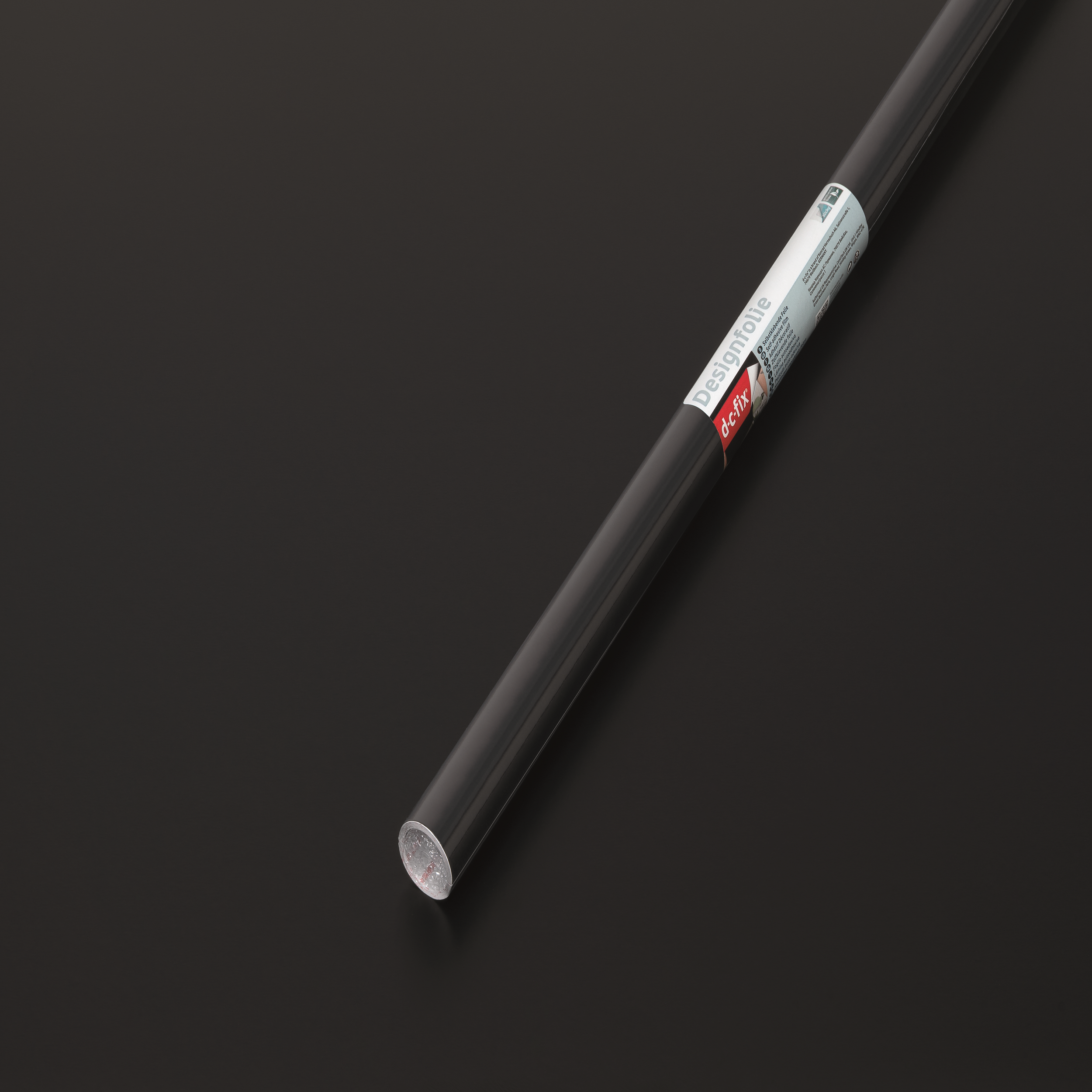 Okleina jednokolorowa czarna 90 x 210 cm matowa - 5