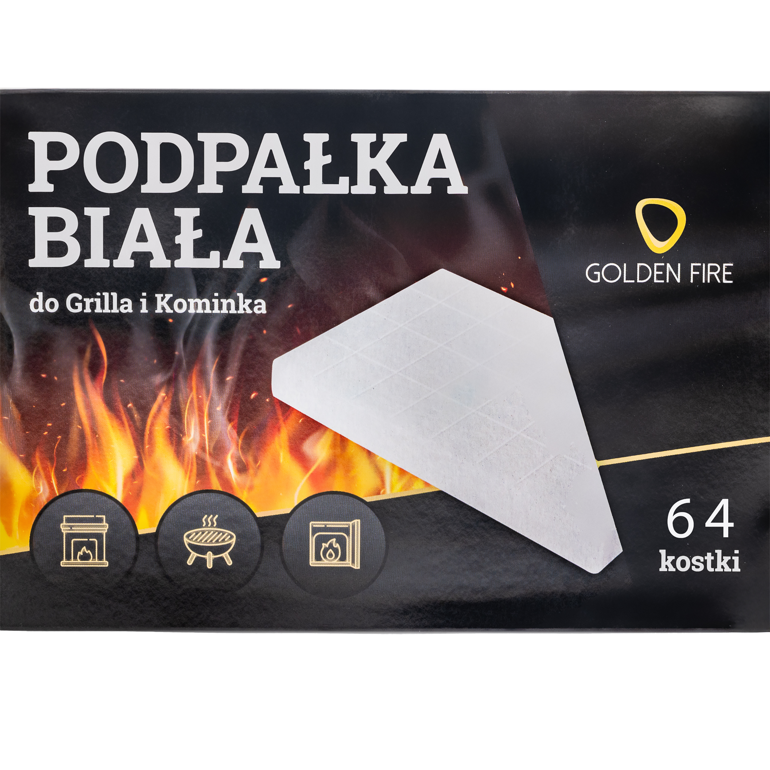Podpałka parafinowa biała kostka 64 sztuki