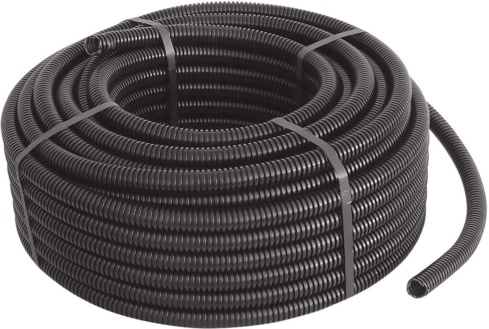 Corrugato con tirafilo  ø 20 MM L 100 MT in PVC nero - 3