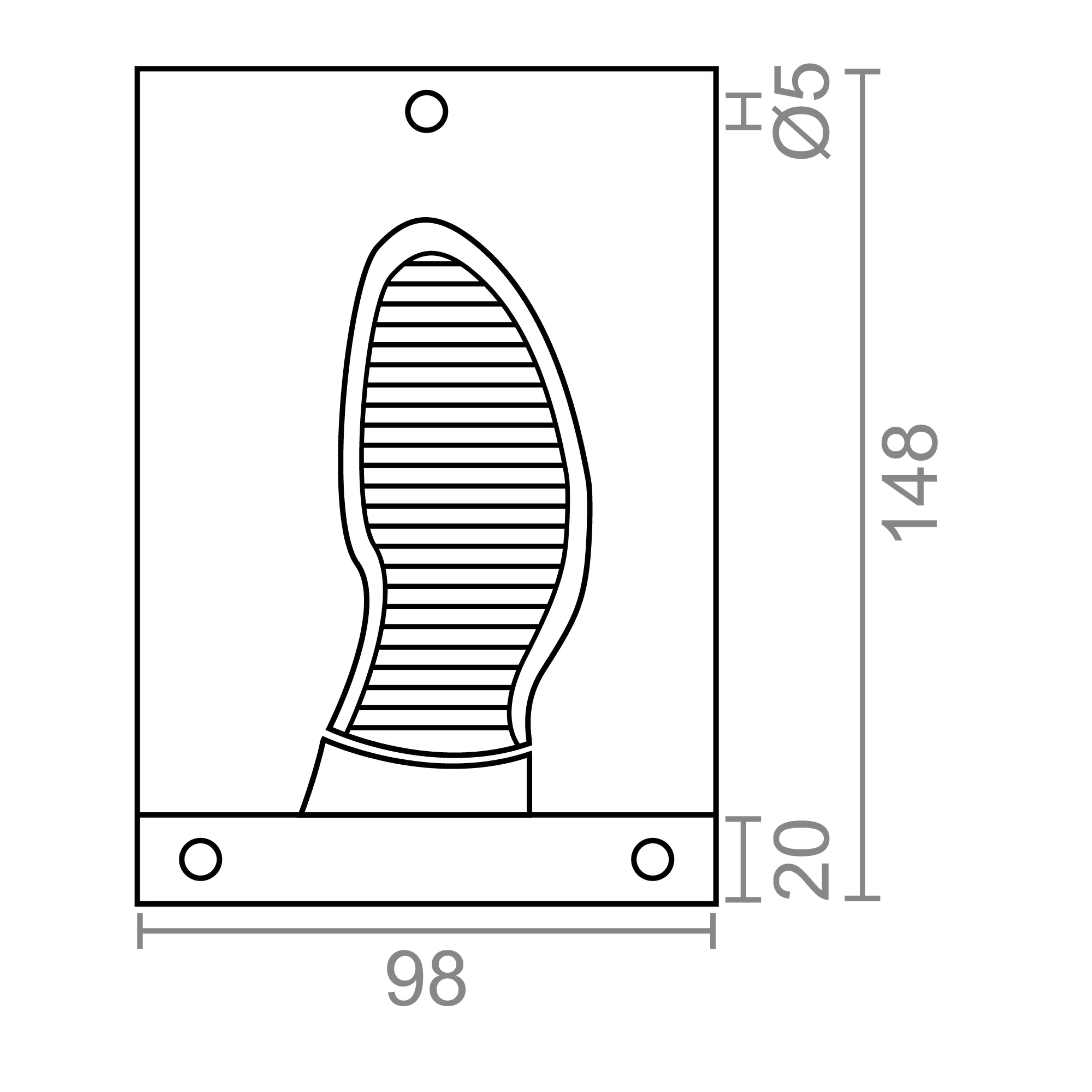 PLACA PISA PUERTA. DORADO - 2
