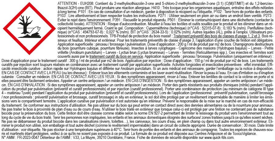 Traitement bois multi-usages volet porte bardage intérieur / extérieur 25 L TX203 - CECIL PRO - 2