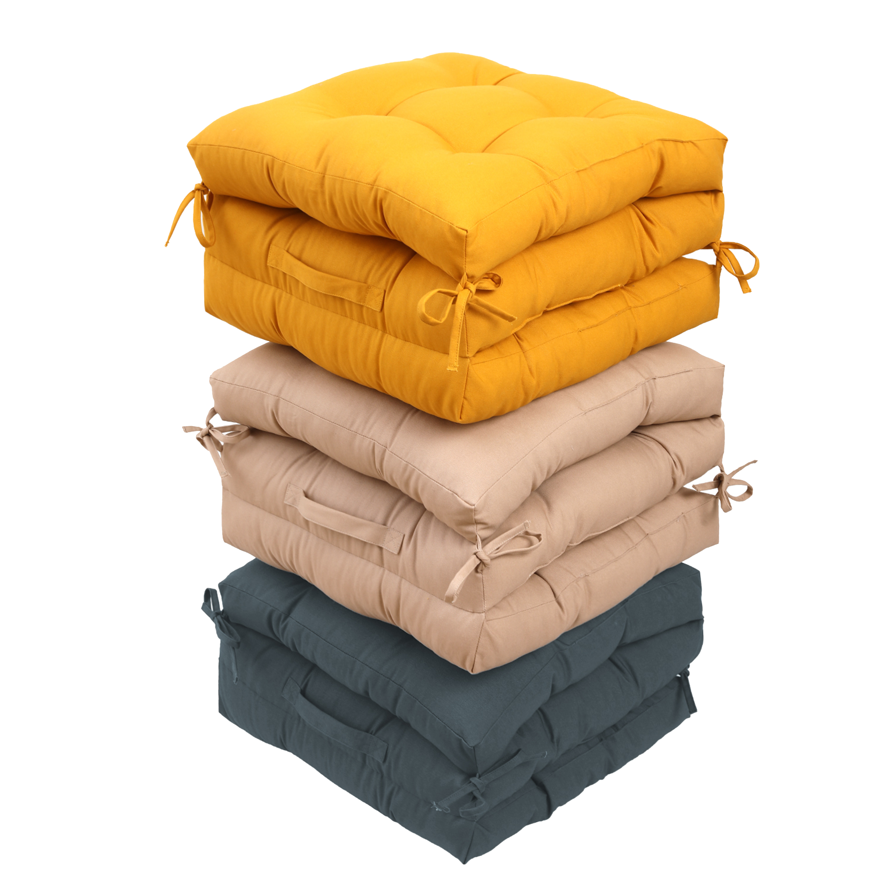 Almofada de chão New Luck 45x45x10 amarelo Inspire - 9