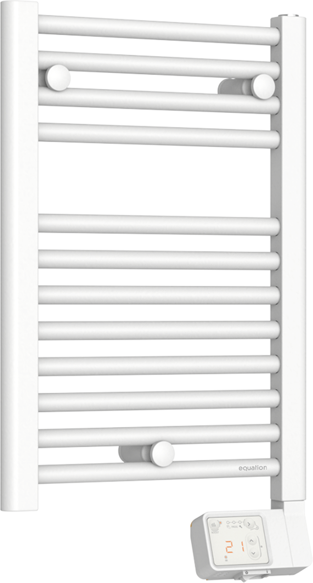 Grzejnik łazienkowy elektryczny KALTAR 68x40 biały 250W EQAUTION