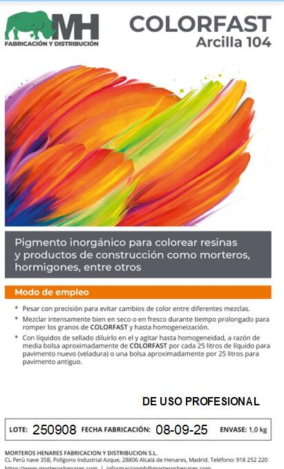 COLORANTE COLOR FAST MORTEROS HENARES NEGRO 1KG - 4