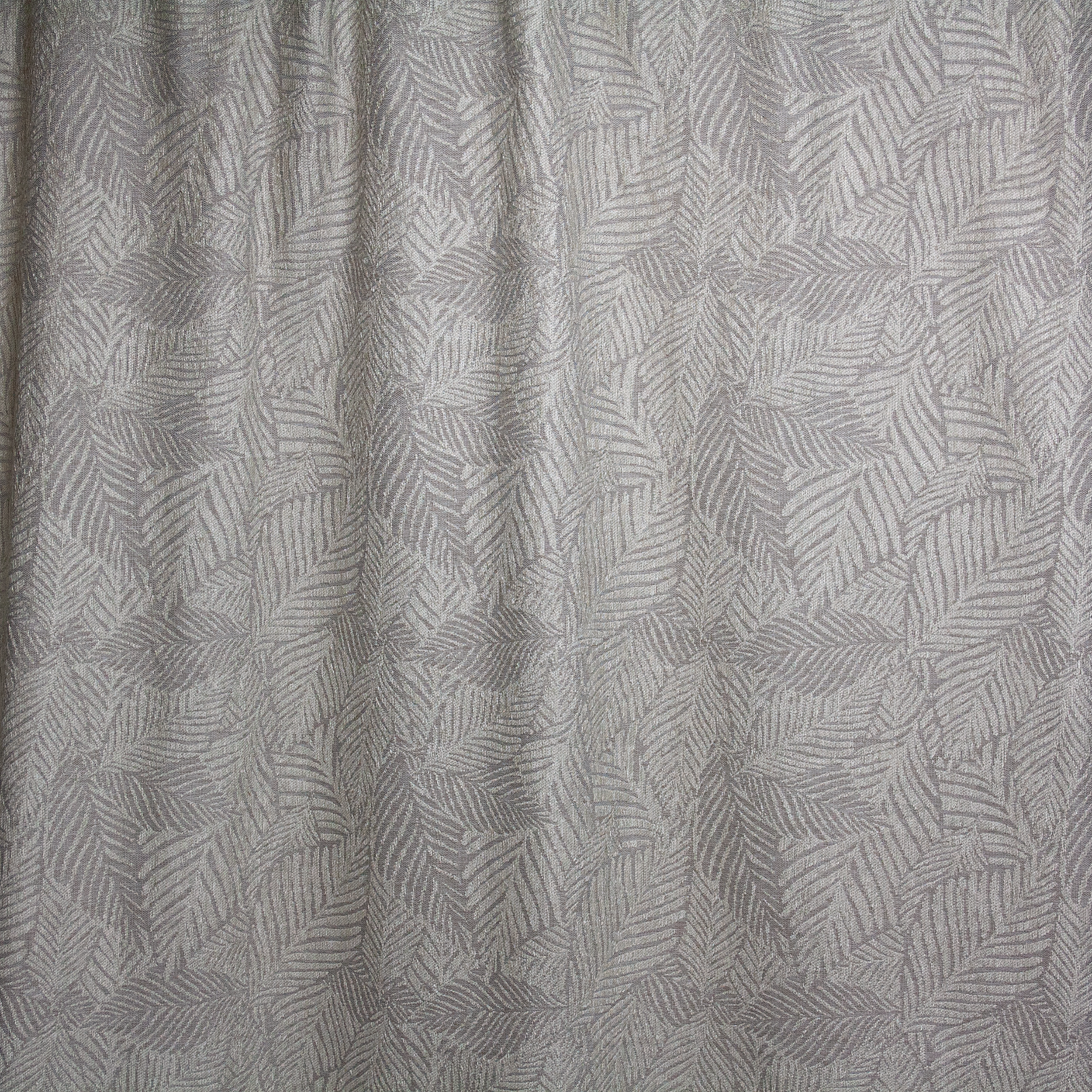 Zasłona żakardowa Leaves beżowa 140 x 280 cm na taśmie - 7