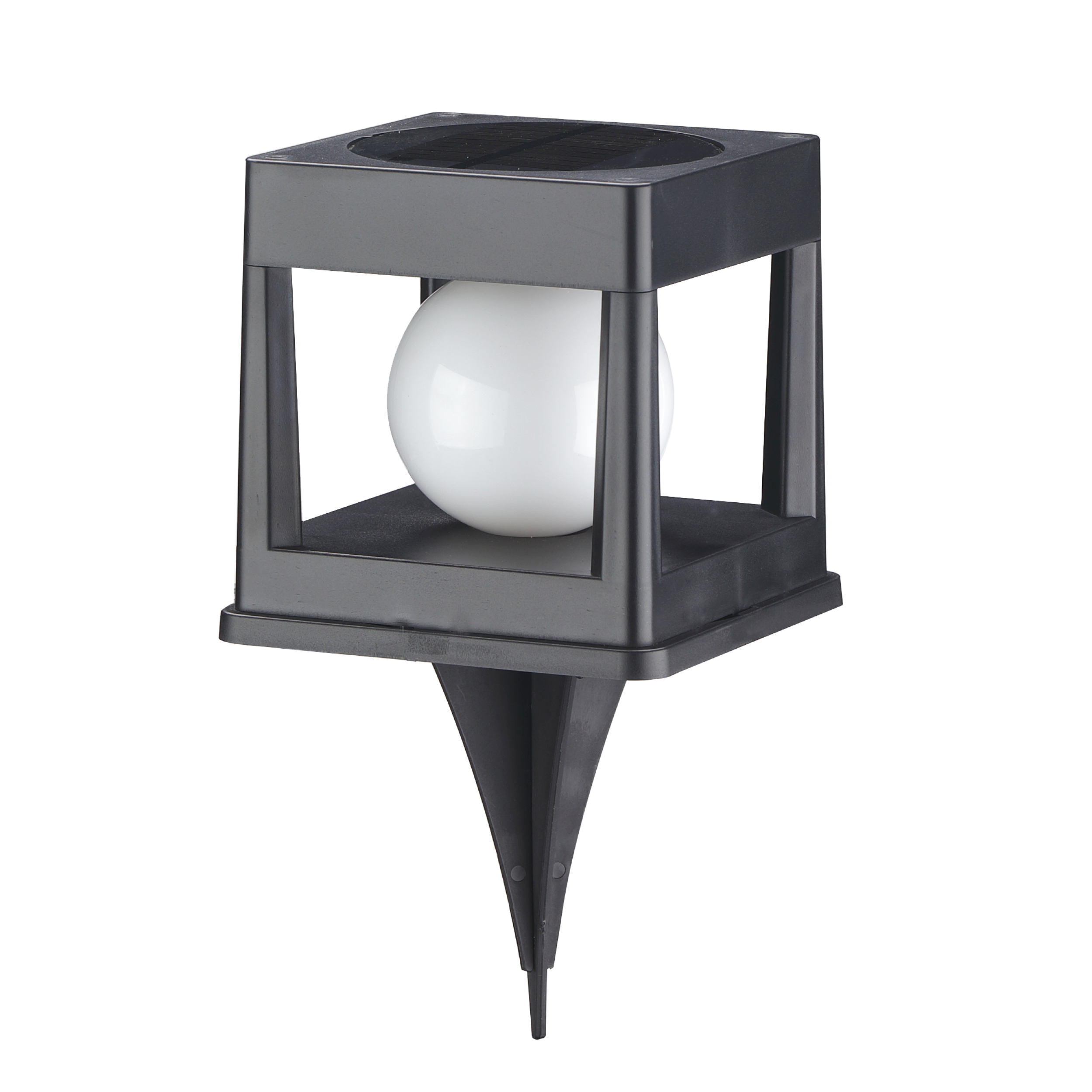Lampa solarna wbijana Cubo czarna LED Goldlux