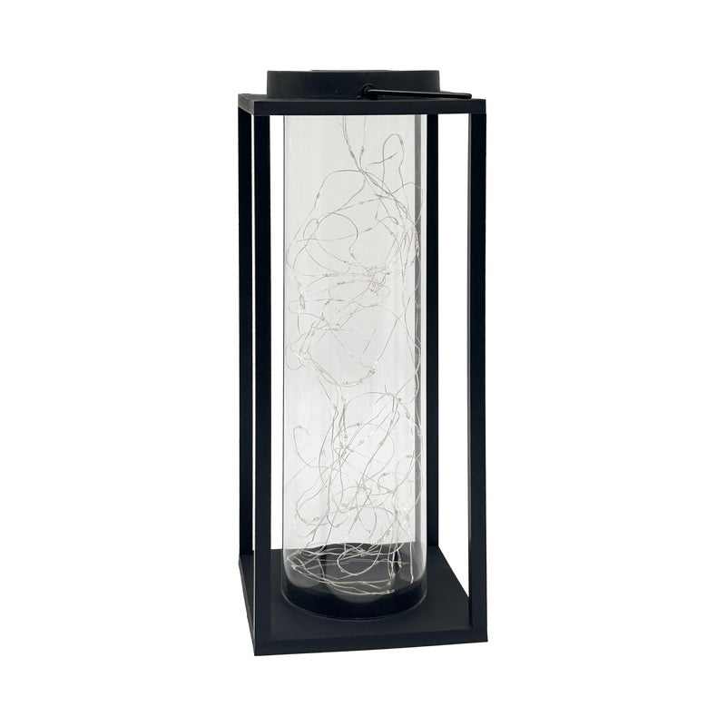 Lampa solarna stojąca Glamour 40 cm czarna LED Goldlux