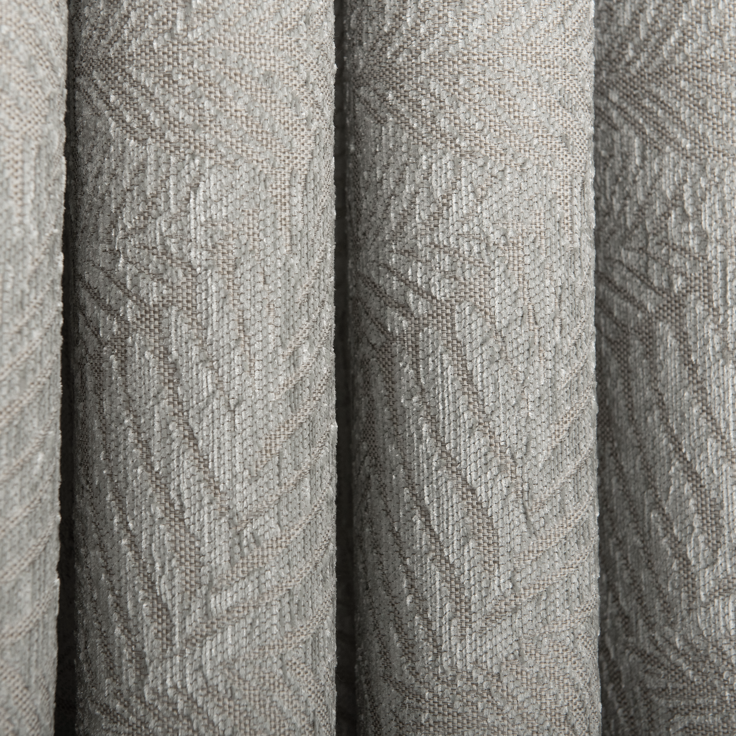 Zasłona żakardowa Leaves beżowa 140 x 280 cm na taśmie - 6