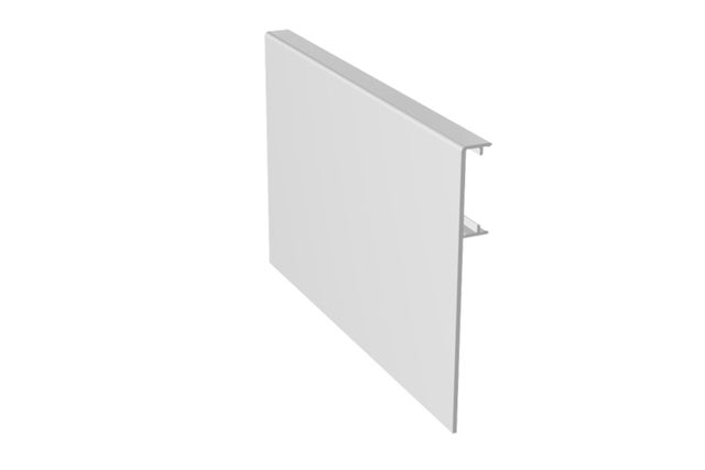 TAPETA PARA PUERTA CORREDERA ALUMINIO. PLATA 2M