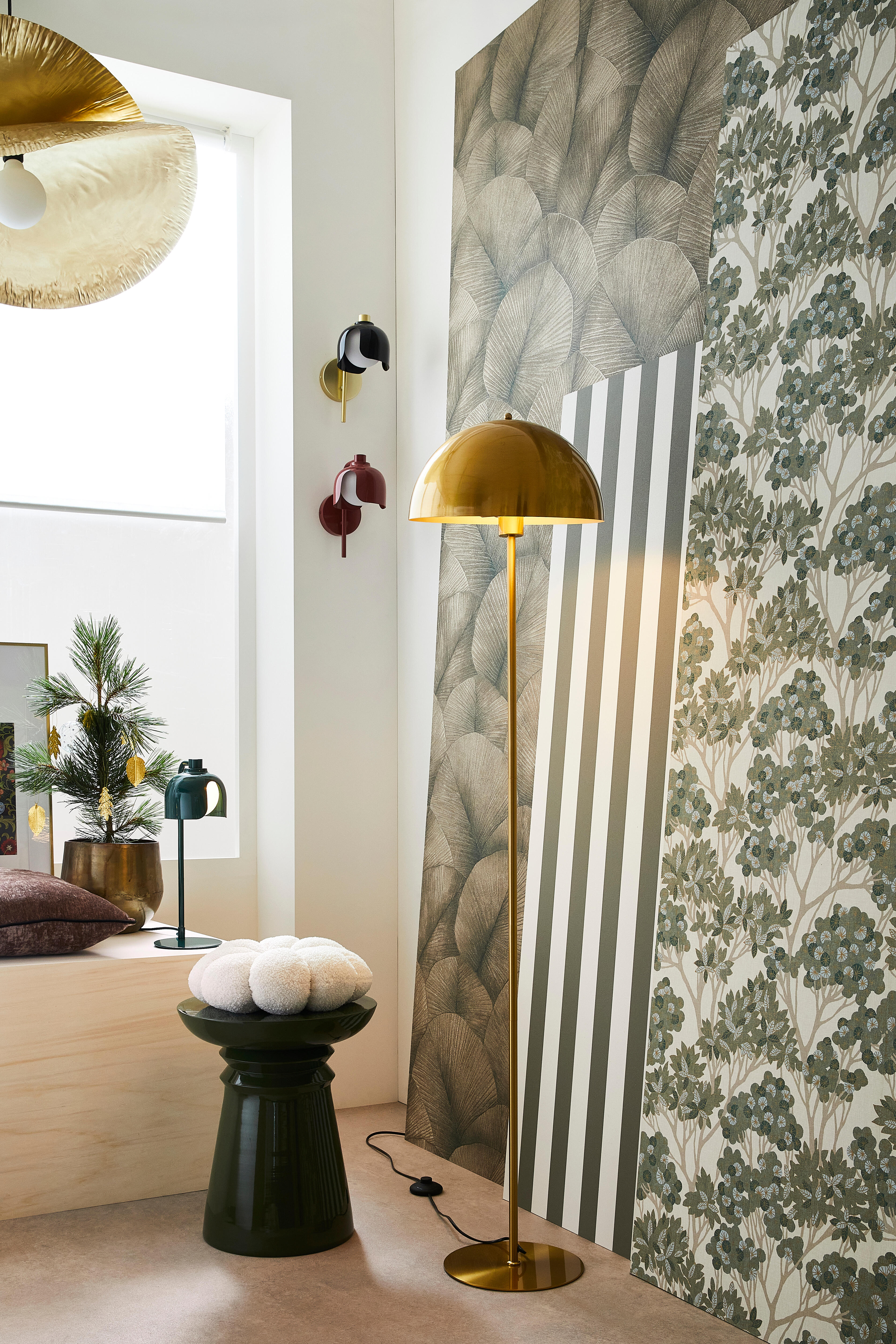 Papier peint intissé Rayure jovan INSPIRE vert - 5