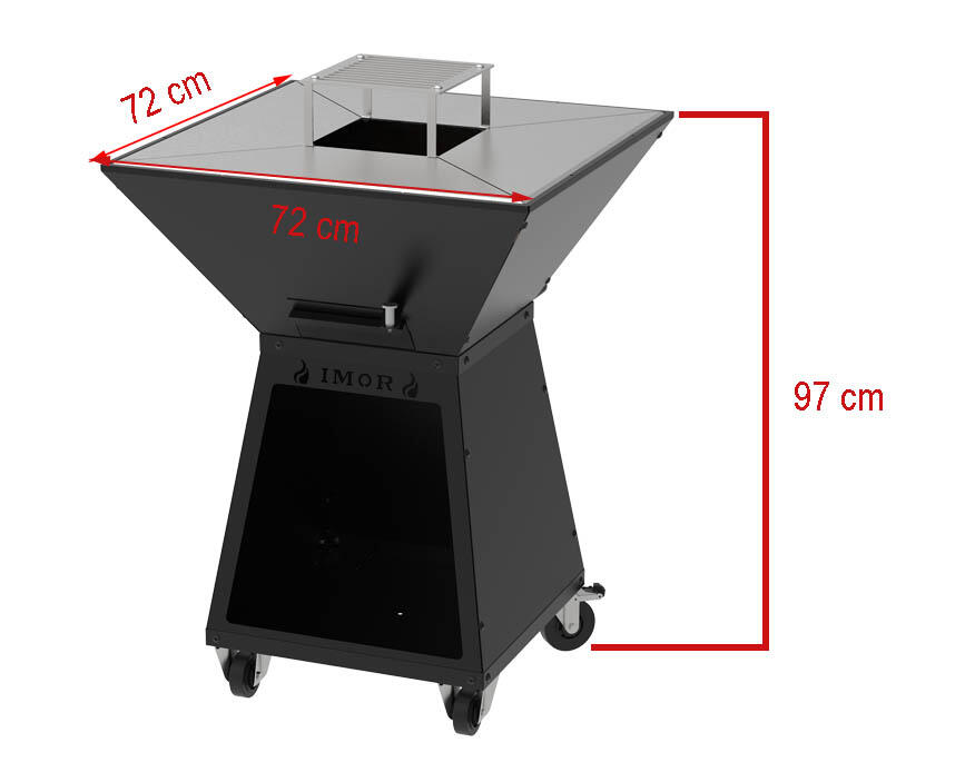 barbacoa de carbon o madera imor brasafina recomendado para mas de 10 personas