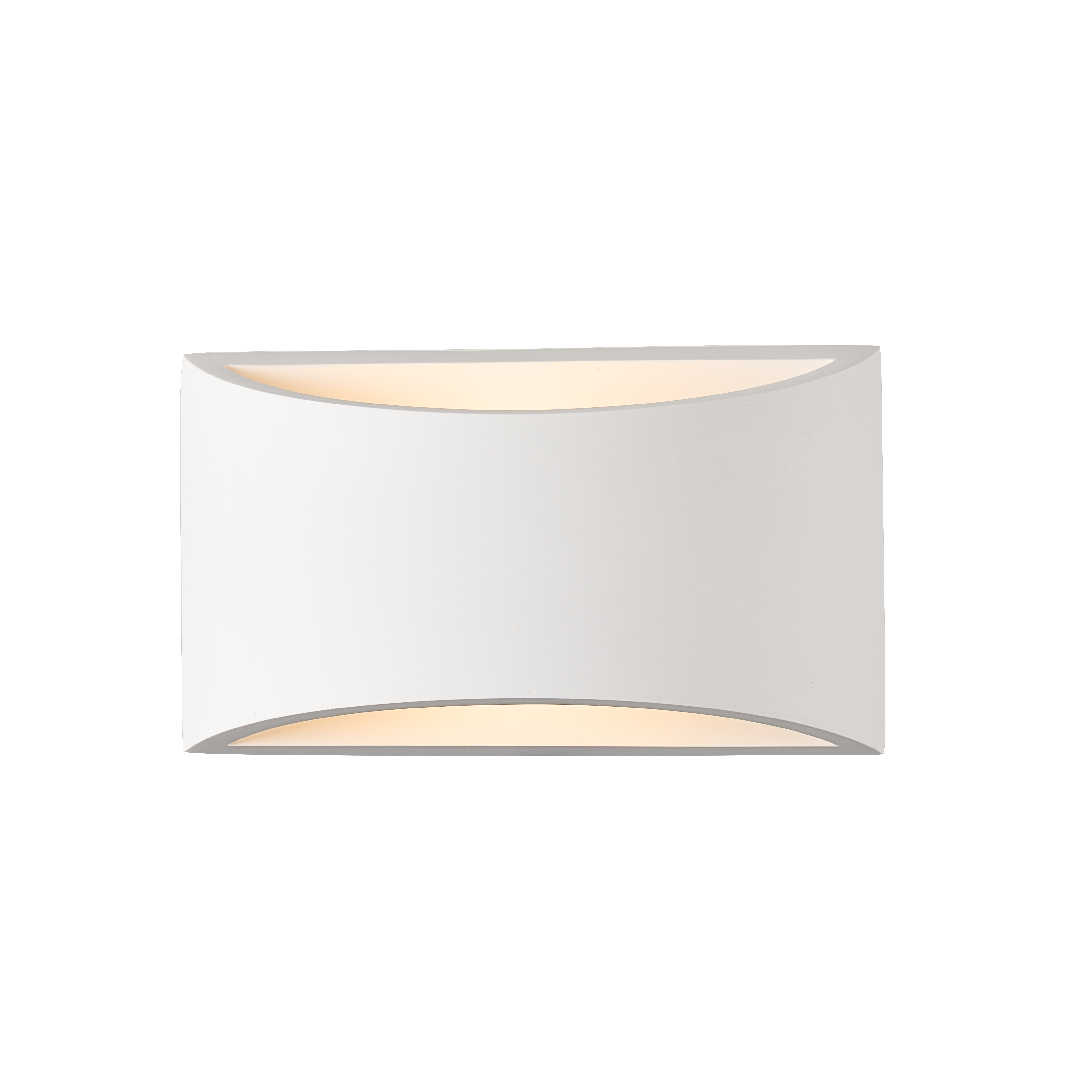 APLIQUE DE PARED INTERIOR DE SUPERFICIE YESO BLANCO IP20 CURVO - 3