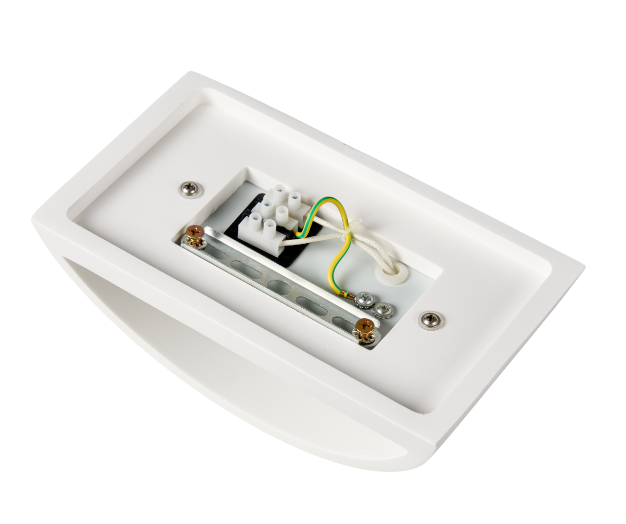 APLIQUE DE PARED INTERIOR DE SUPERFICIE YESO BLANCO IP20 CURVO - 2