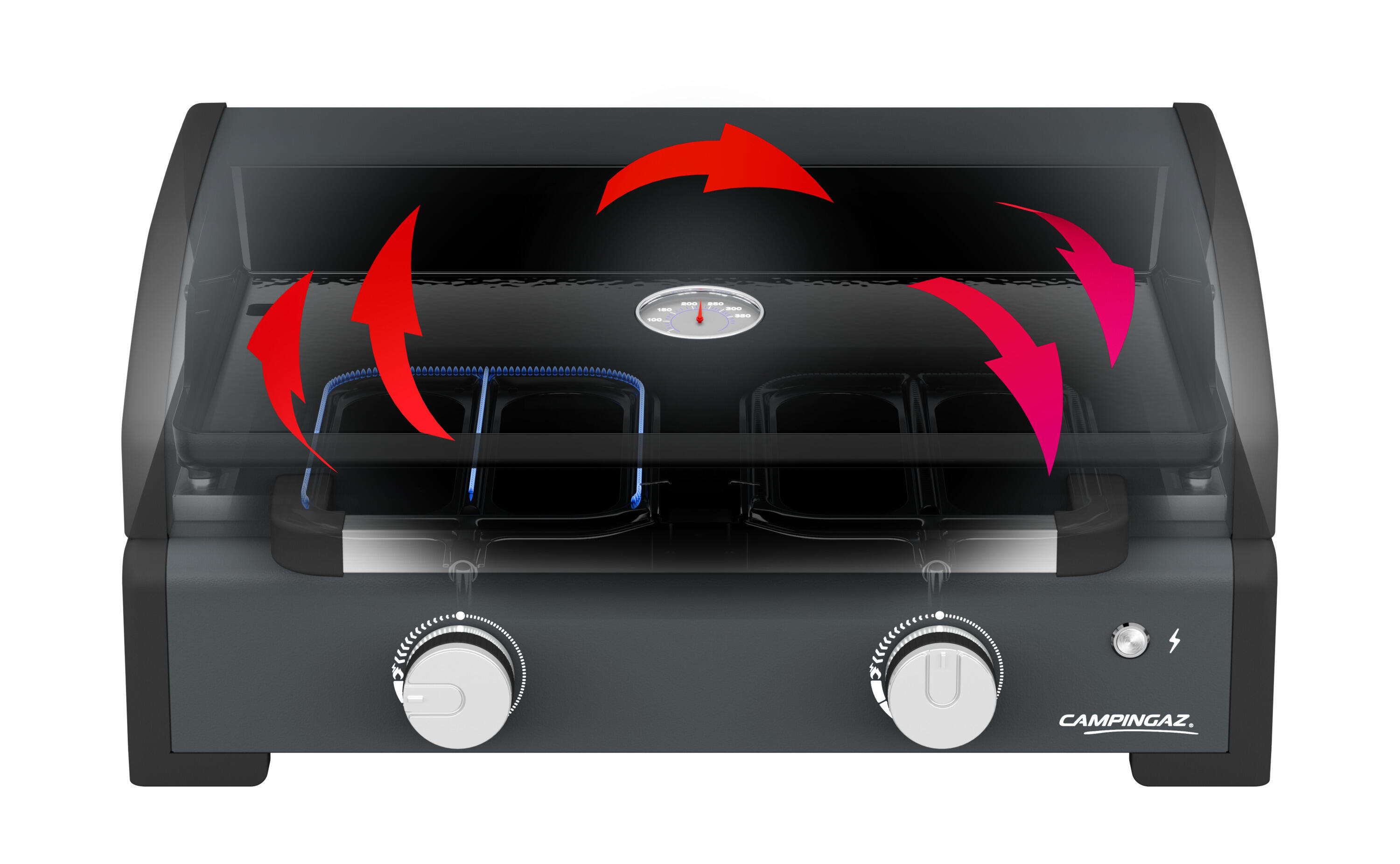 Plancha à gaz CAMPINGAZ Sigma2 avec couvercle de cuisson, gris - 5