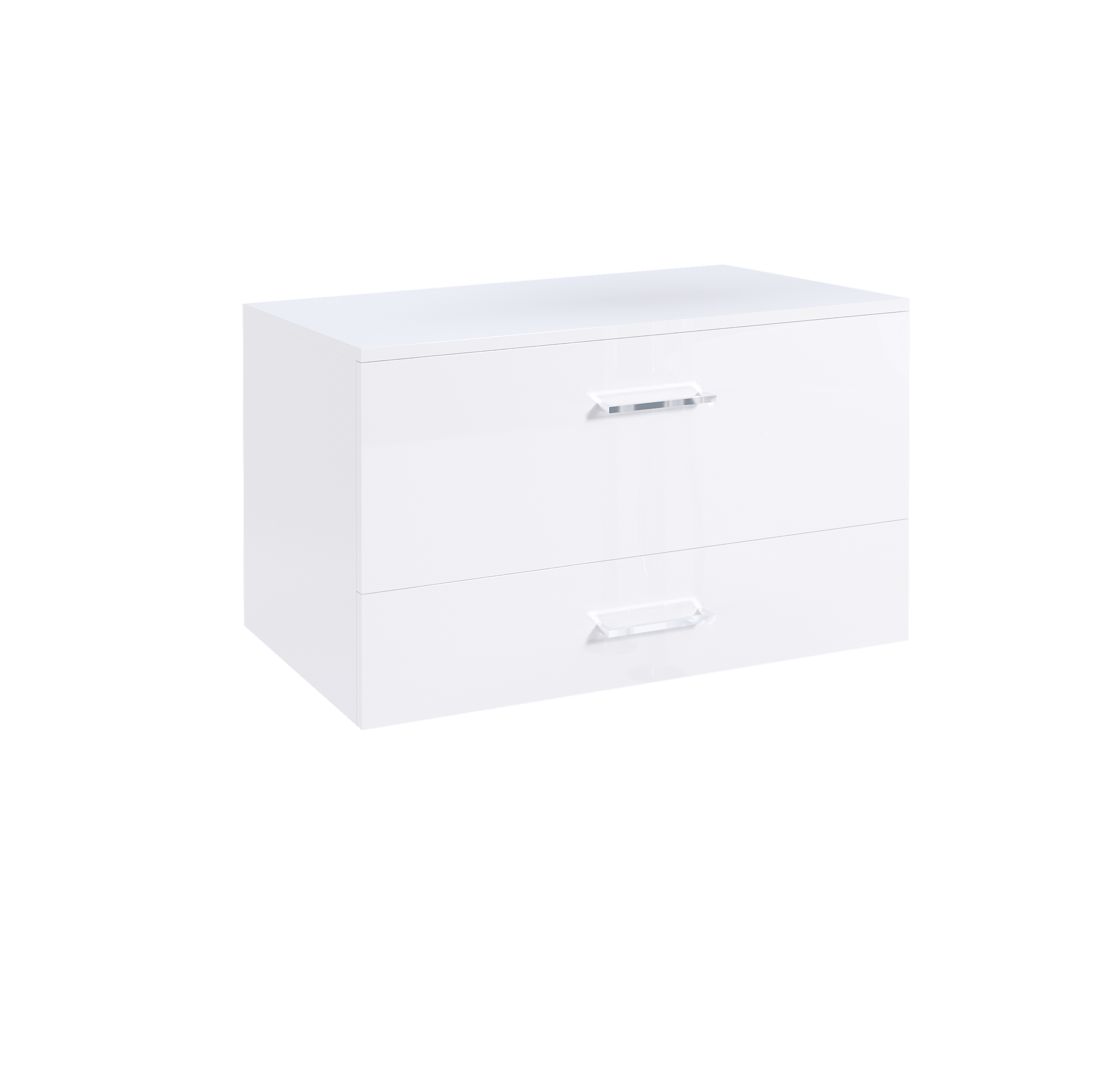 Móvel de casa de banho ADAPT 77 1 PORTA 1 GAVETA BRANCO - 2