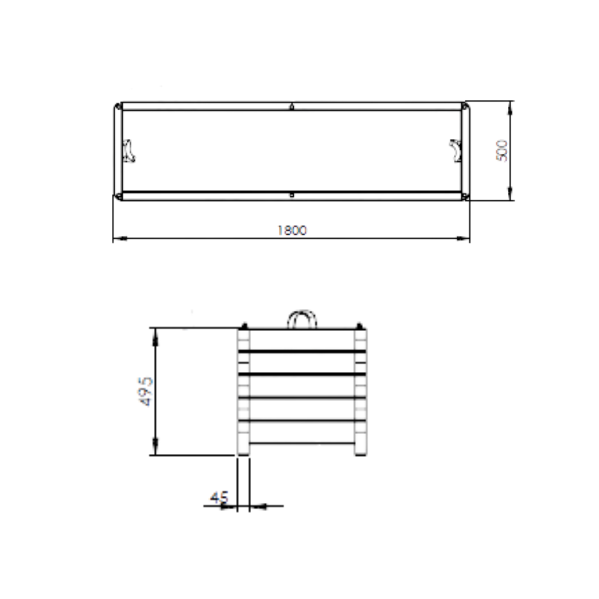 Bac rectangulaire Oléa en pin traité - L.180 x l.50 x H.50 cm - CERLAND - 5
