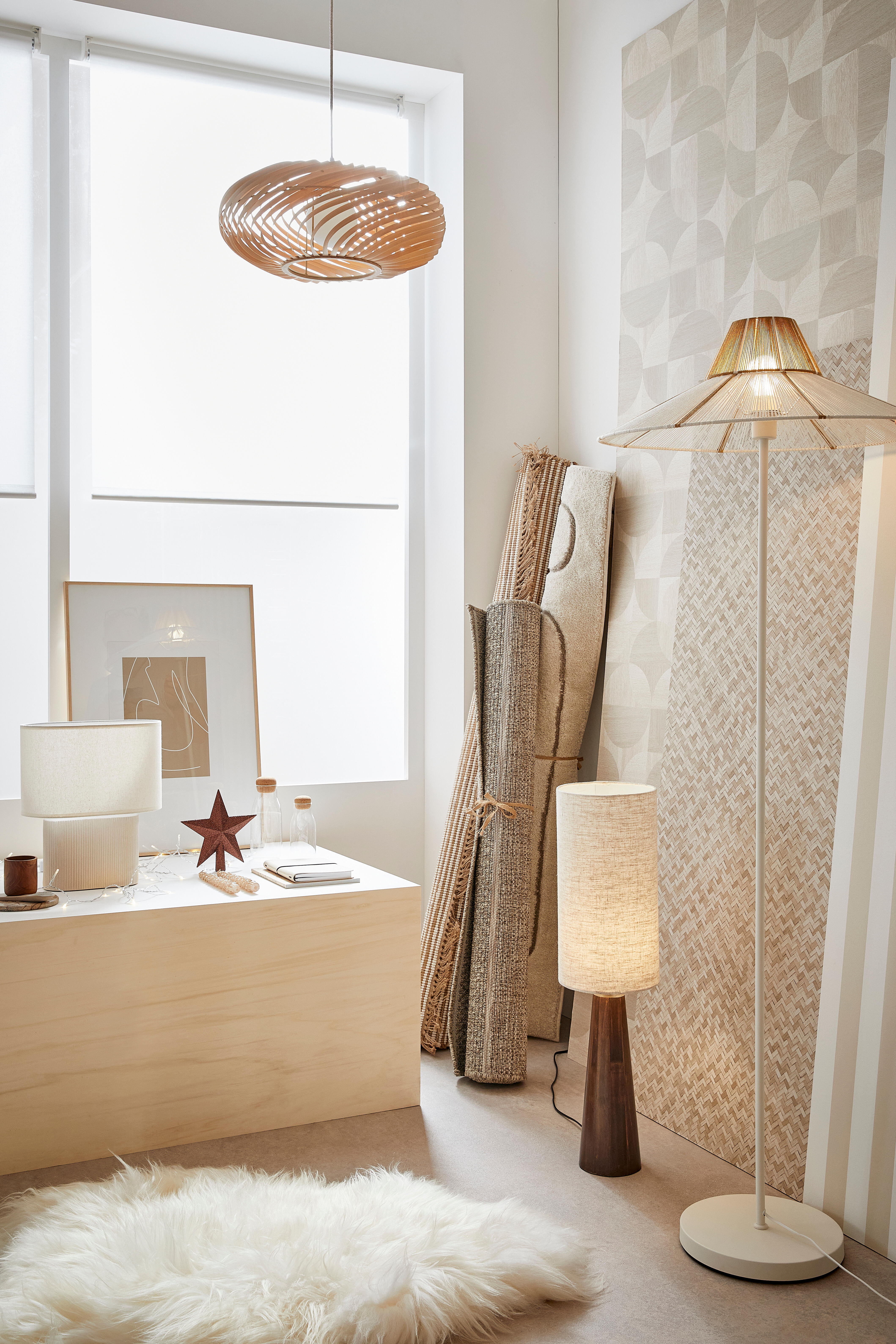 Papier peint intissé Cannage naturel - 5