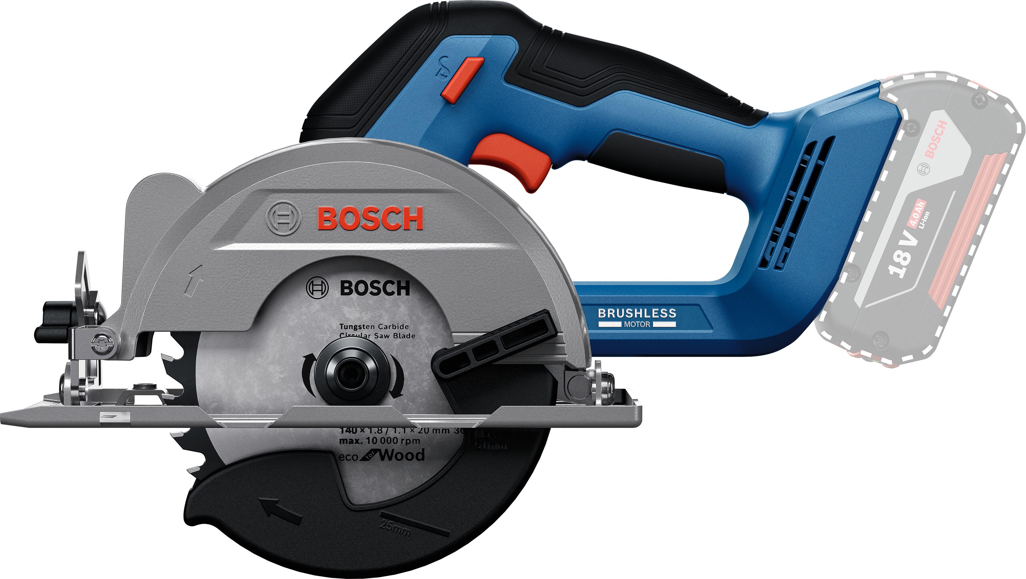SIERRA CIRCULAR BATERÍA BOSCH GKS 18V-51 18V 140MM - 4