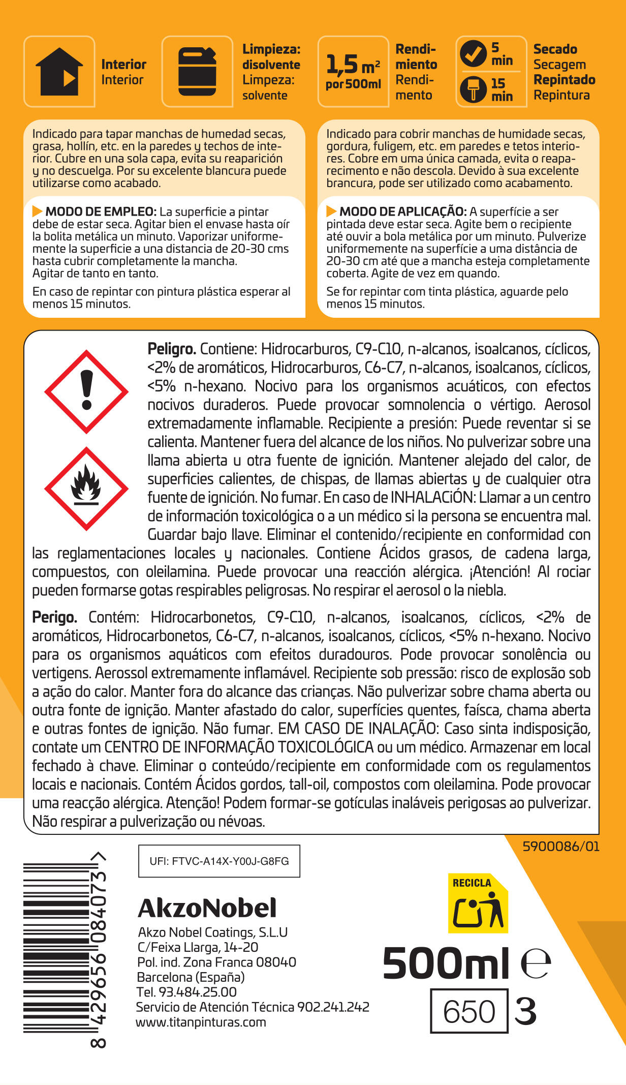 SPRAY QUITAMANCHAS 500 ML. - 3