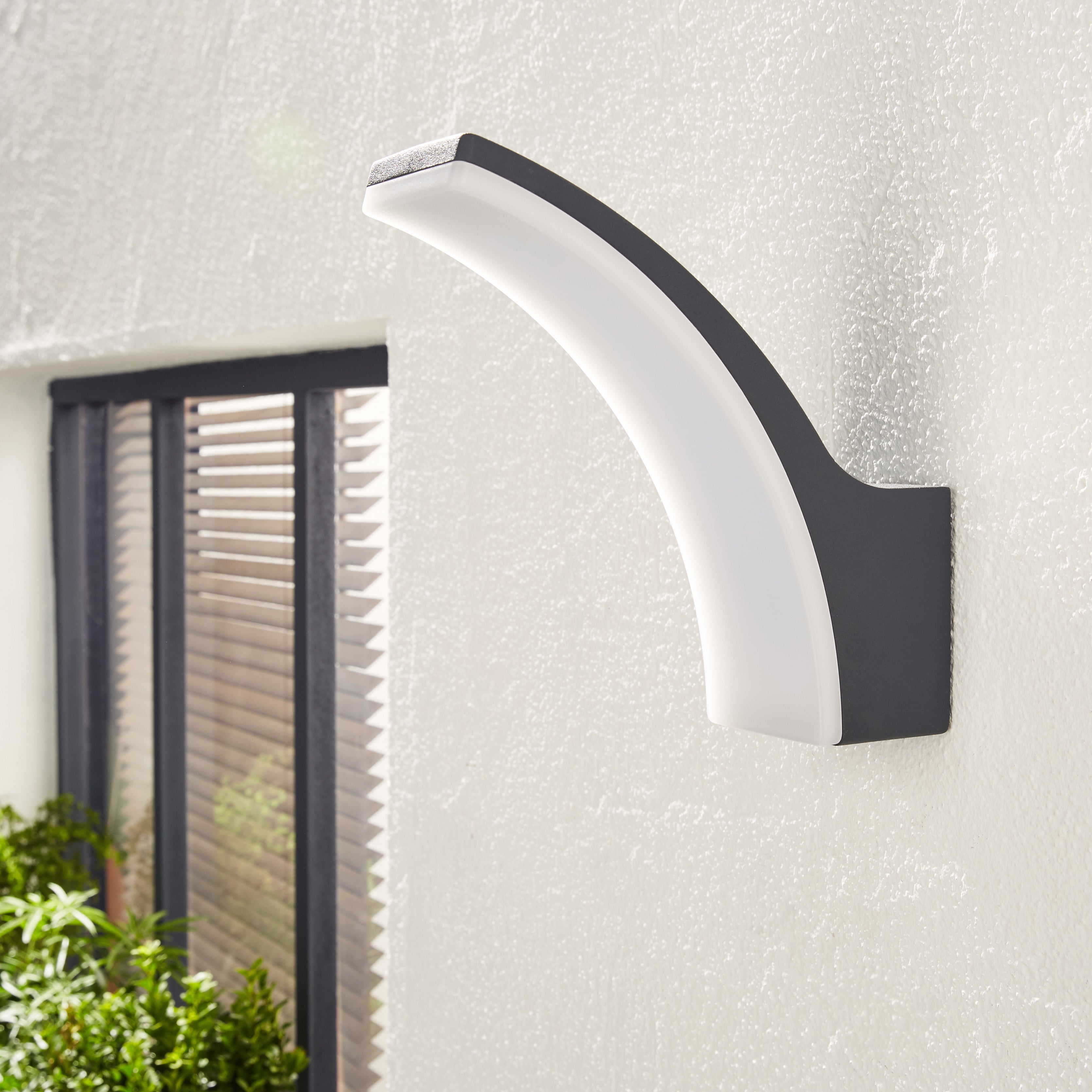 Applique LED moderno da esterno Lakko grigio IP44, luce bianco naturale 1200 lumen, INSPIRE - 18