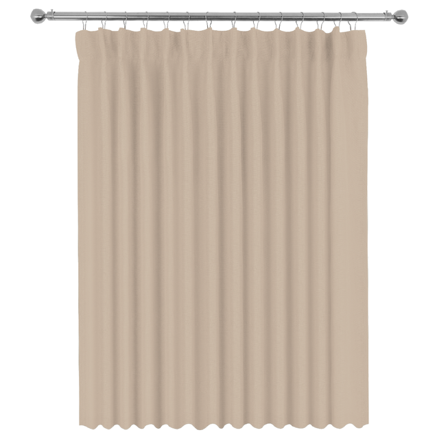 Zasłona lniana Lenaya Natural beżowa 200 x 280 cm na taśmie Inspire