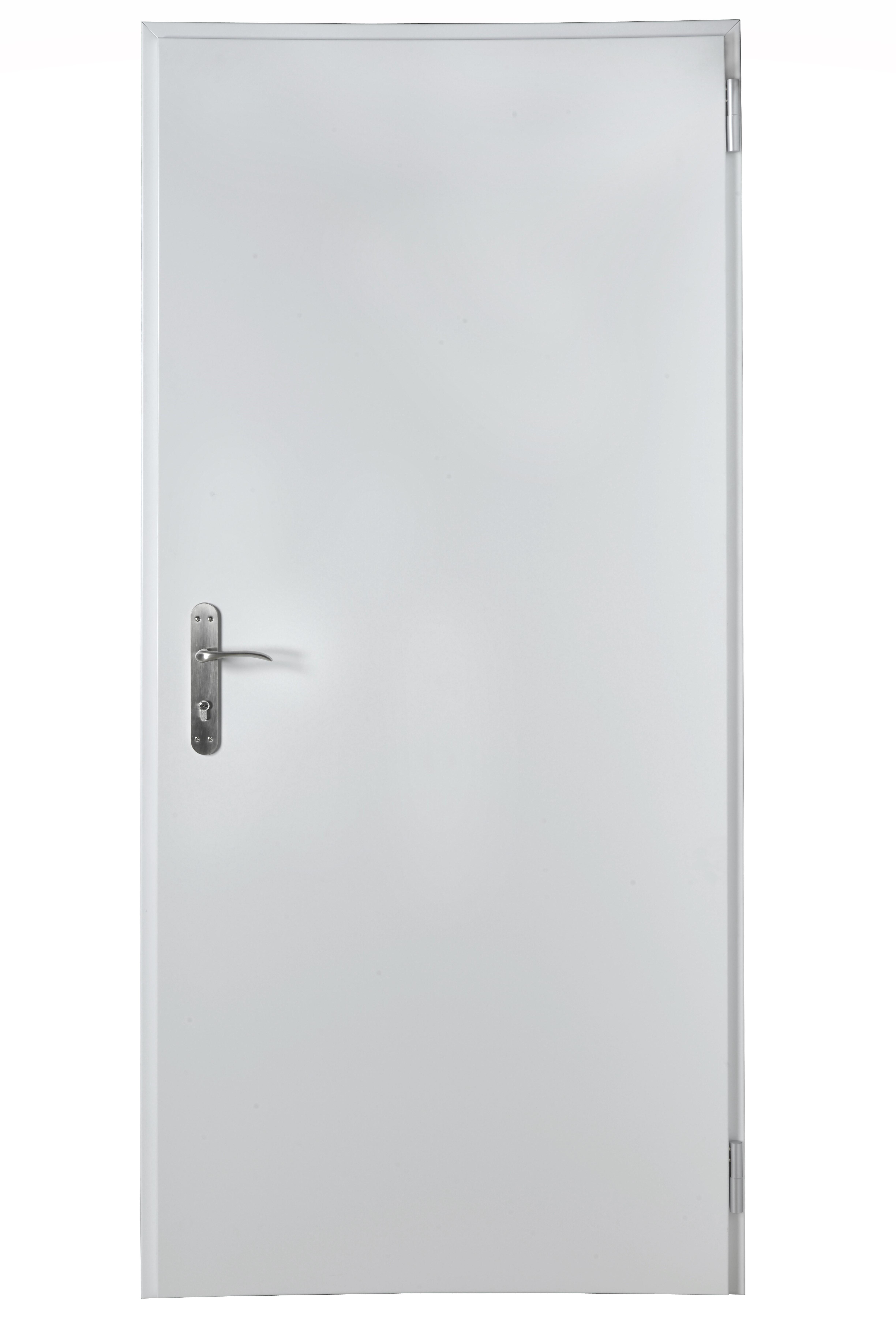 PUERTA ENTRADA  RESIDENCIAL LACADA BLANCA CLASICA 91 CM IZQUIERDA - 2