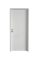 PUERTA ENTRADA  RESIDENCIAL LACADA BLANCA CLASICA 91 CM DERECHA - 1