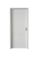 PUERTA ENTRADA  RESIDENCIAL LACADA BLANCA CLASICA 91 CM IZQUIERDA - 1