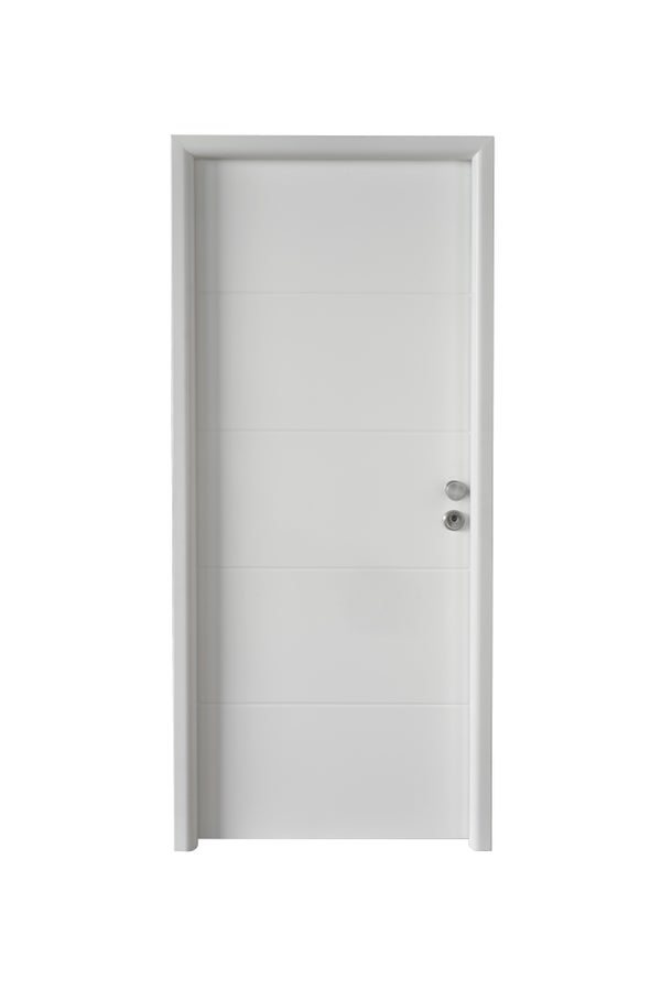 PUERTA ENTRADA  RESIDENCIAL LACADA BLANCA CLASICA 91 CM IZQUIERDA