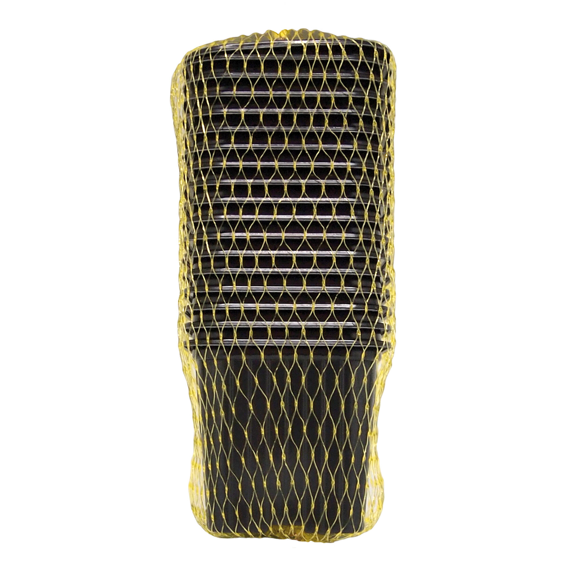 Vaso de plástico quadrado 7x7 cm preto - 4