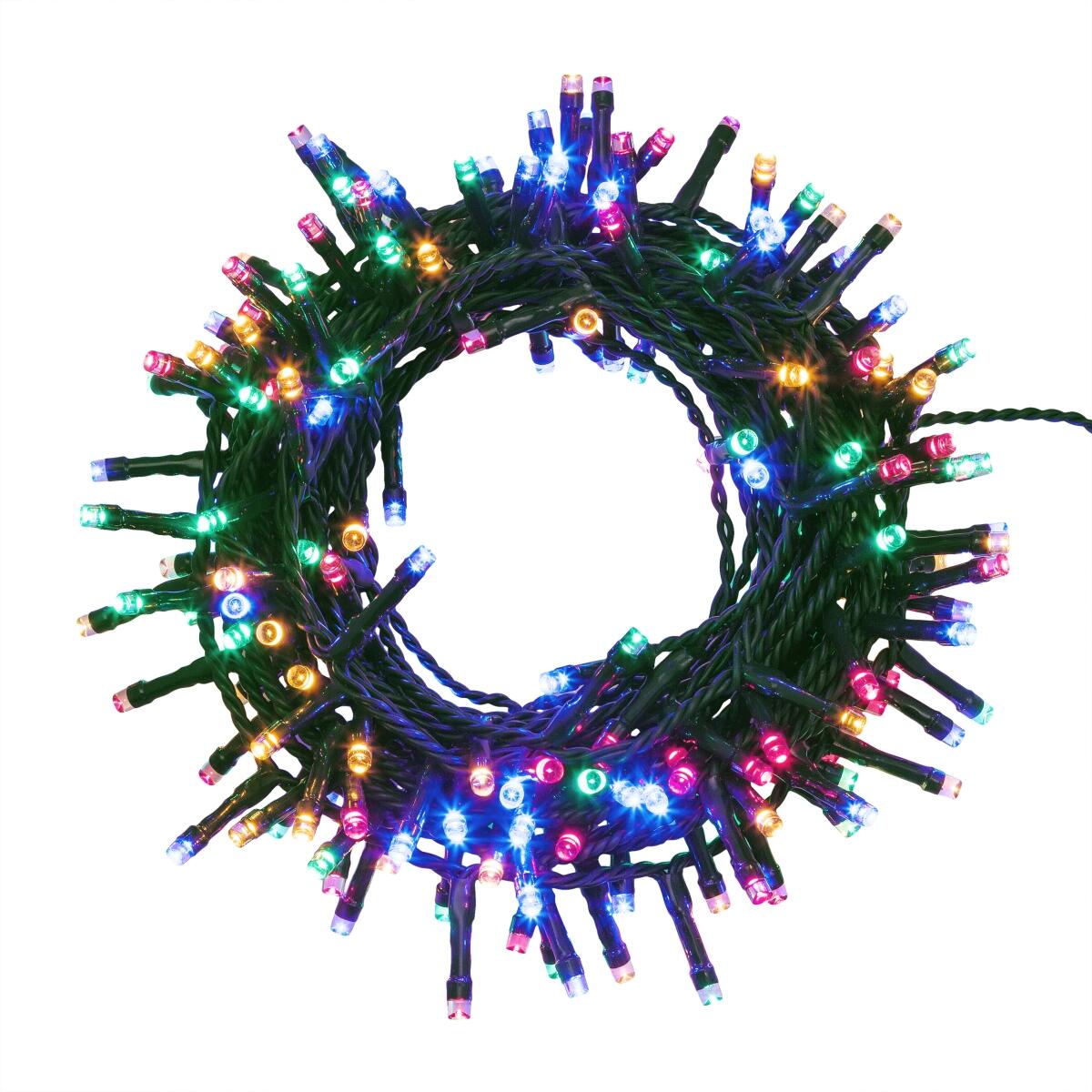 Catena luminosa per albero di Natale 180 luci LED multicolore 7.5 m - 6