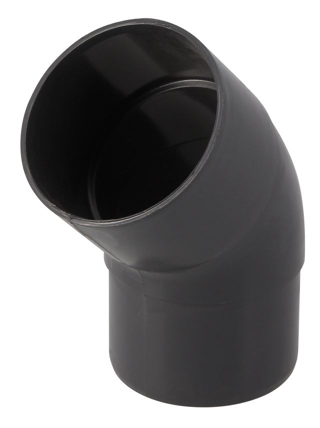 Coude 45° à coller pvc ardoise GIRPI, Dév.16 cm Diam.50 mm