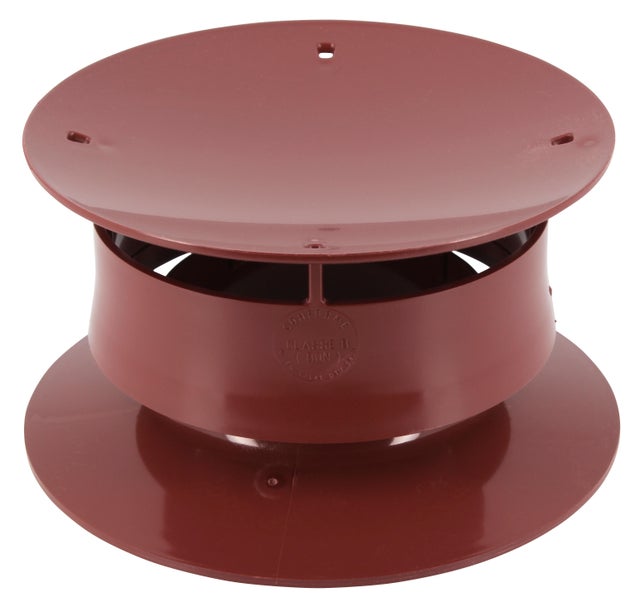 Extracteur statique pvc rouge tuile GIRPI, Diam.100 mm