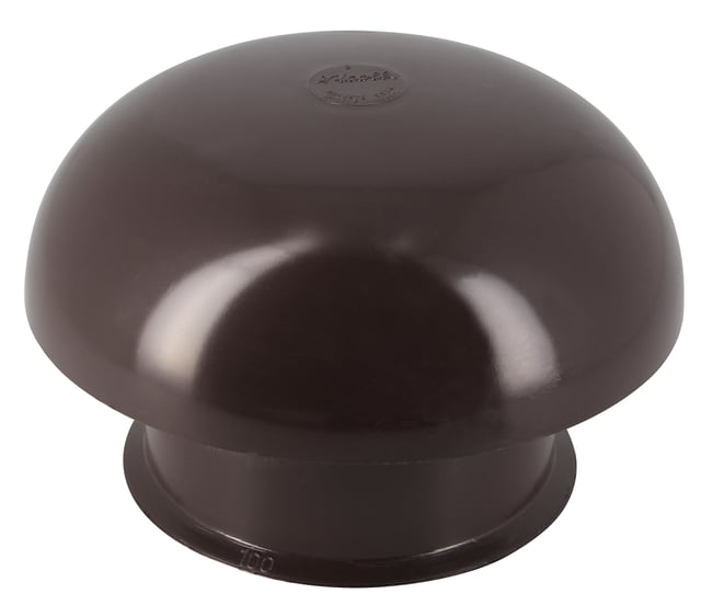 Chapeau de ventilation femelle pvc rouge tuile GIRPI, Diam.100 mm