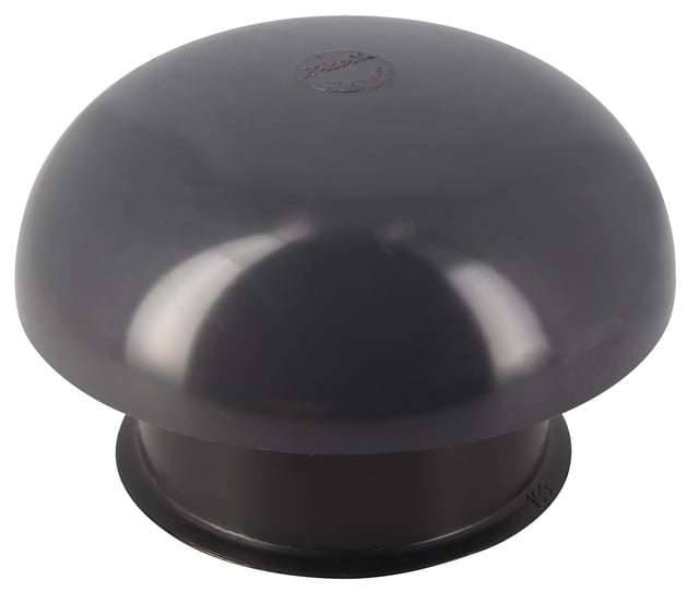 Chapeau de ventilation femelle pvc gris ardoise GIRPI, Diam.100 mm