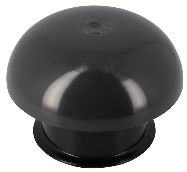 Chapeau de ventilation femelle pvc gris ardoise GIRPI, Diam.80 mm