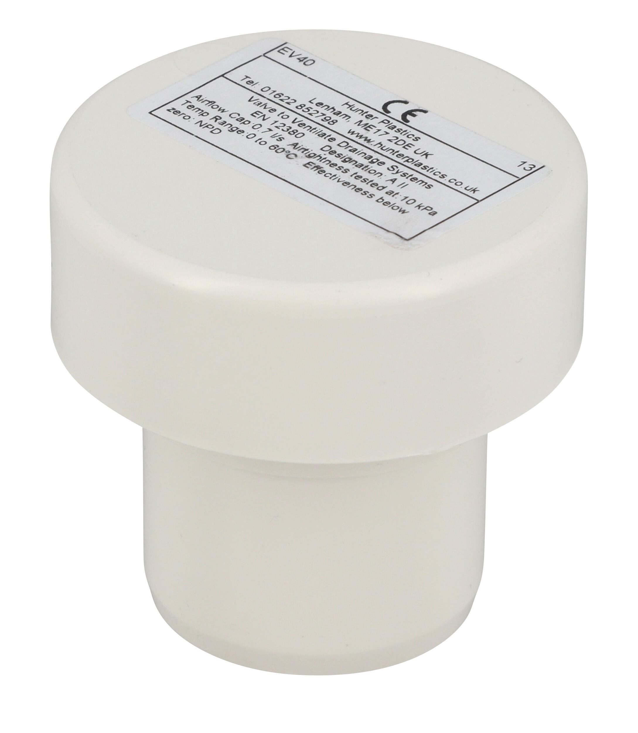Aérateur à membrane en pvc à coller, mâle, D.40 - 2