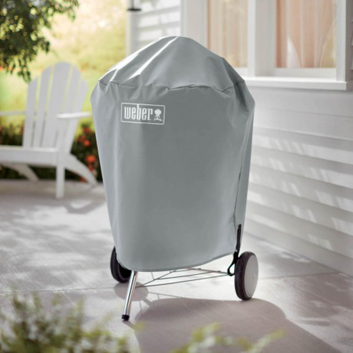 Housse de protection d'extérieur barbecue WEBER gris l.26.5 x H.17 cm - 4