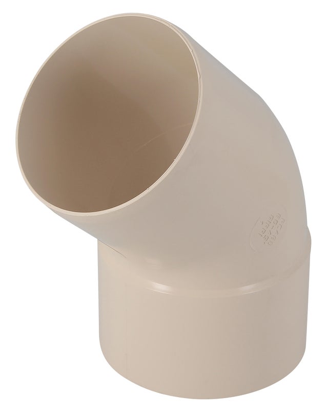 Coude 45° pvc sable GIRPI, Dév.25 cm Diam.80 mm