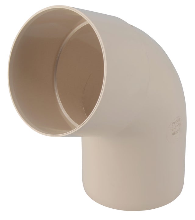 Coude 67.3° pvc sable GIRPI, Dév.25 cm Diam.80 mm
