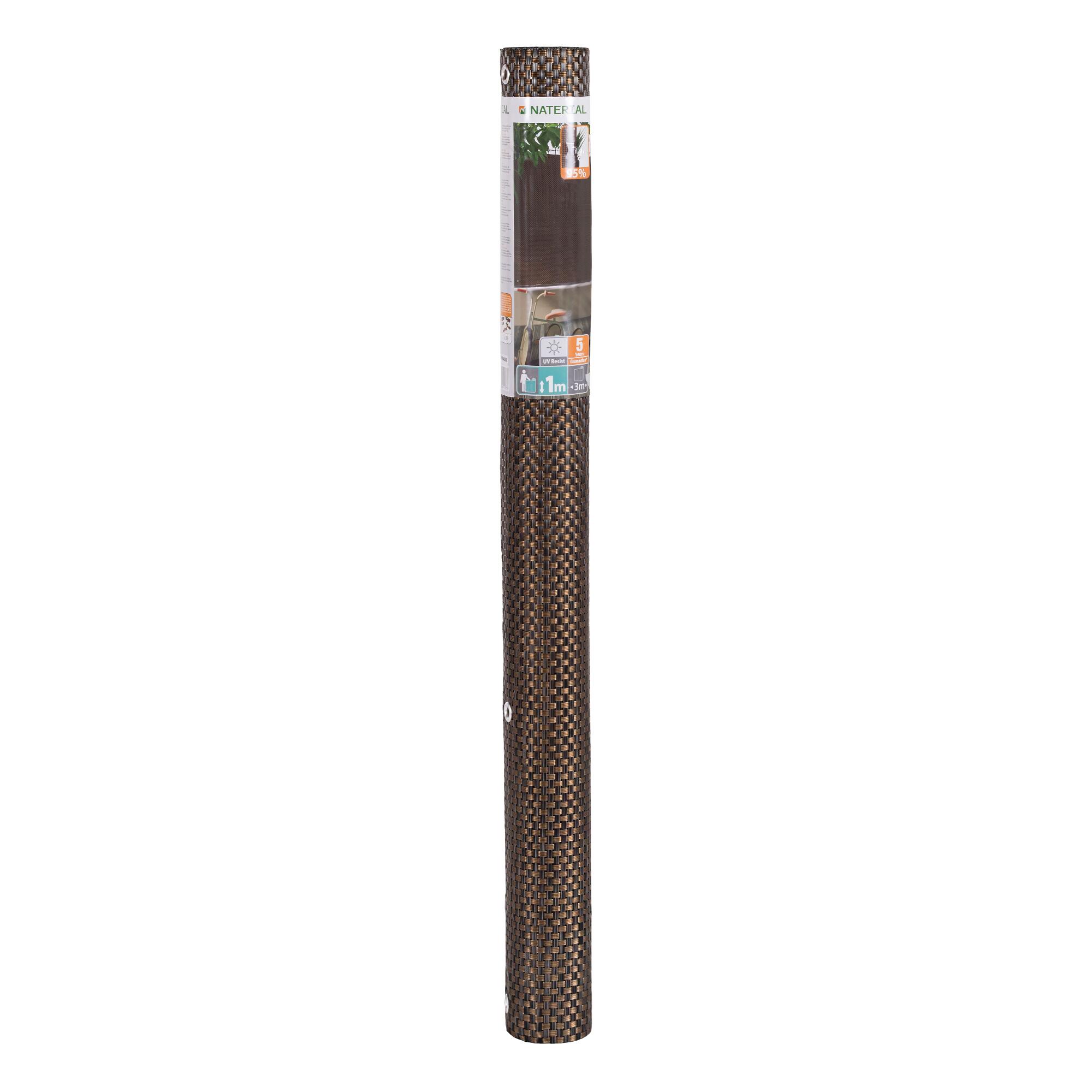 Malla de ocultación alta NATERIAL de polietileno 1x3 m cobre/marrón - 7