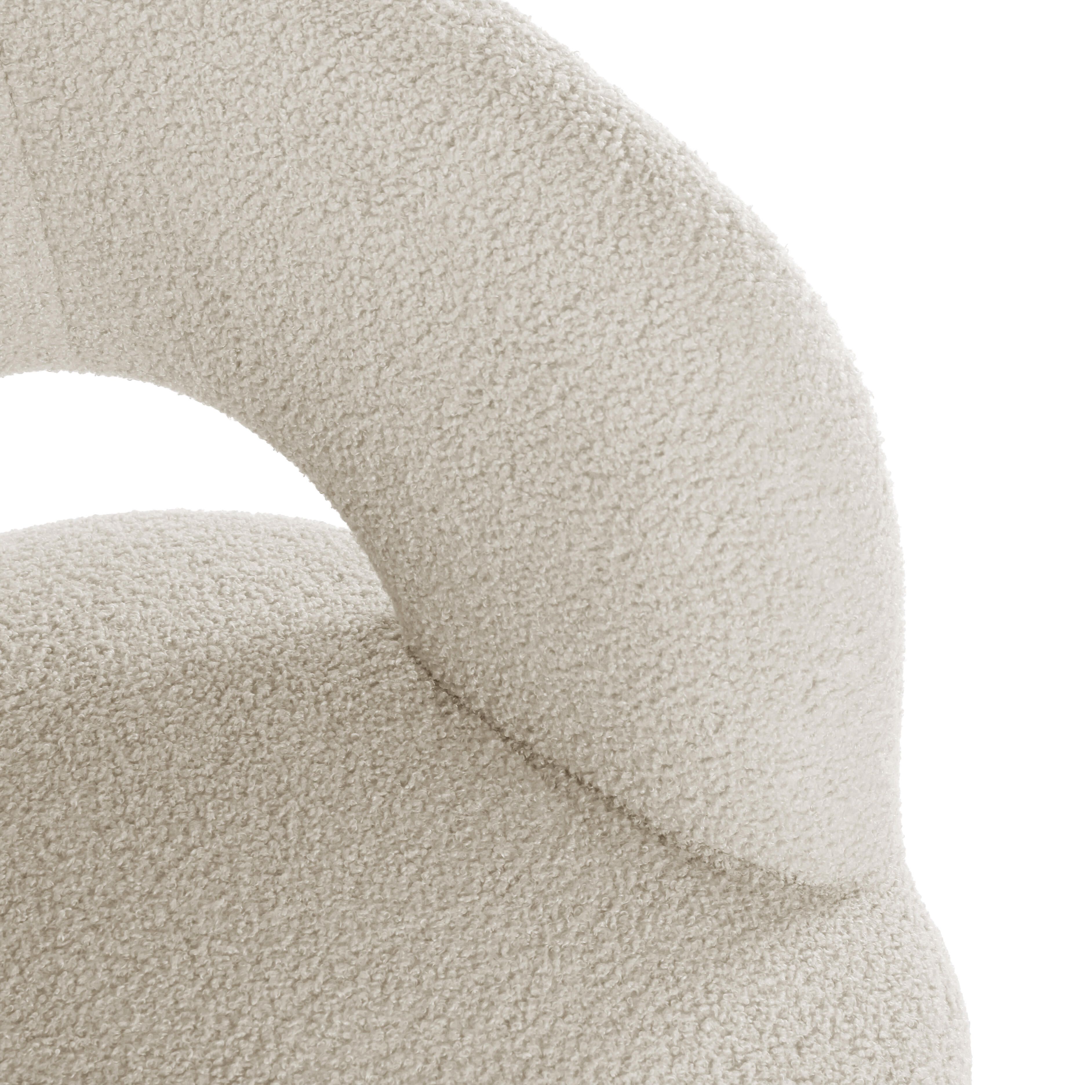 Sillón de 1 plaza Nasser de 68x78x64 cm de color blanco
 - 5