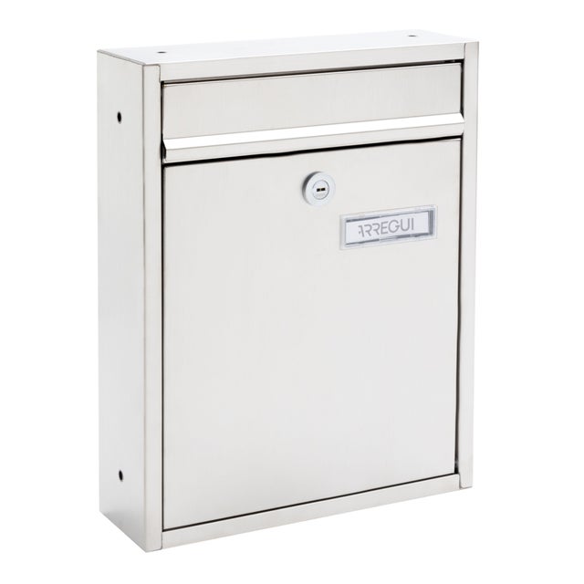 BUZON COMUNIDAD VERTICAL MIRA COVER INOX PUERTA INOX SATINADO